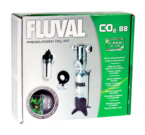 The Fluval® Pressurized CO2 Kit 88g fish tank