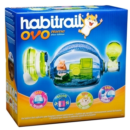 HAGEN HABITRAIL OVO HOME BLUE-PINK EDITION HAMSTER CAGE.
