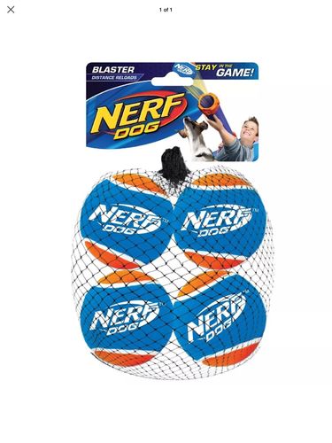 Nerf Dog Nerf Dog Blaster Distance Balls Refill Pack 4pk Dog Toy